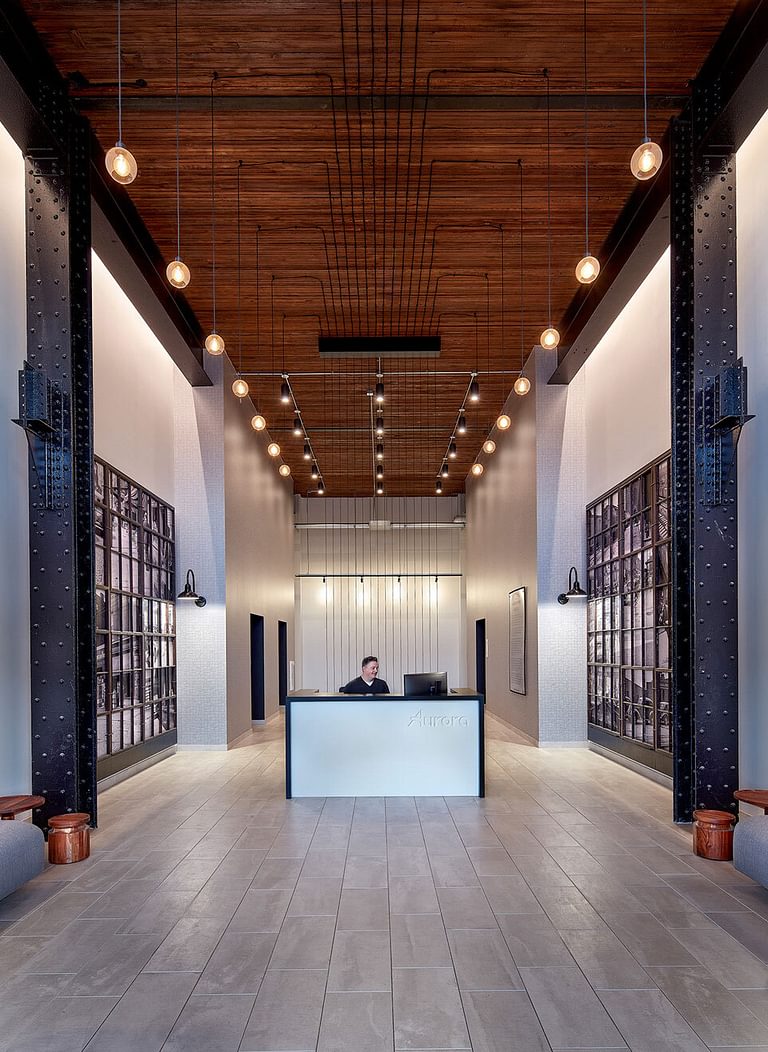 1600 Smallman AP I Design Aurora Pittsburgh Security Lobby Reception