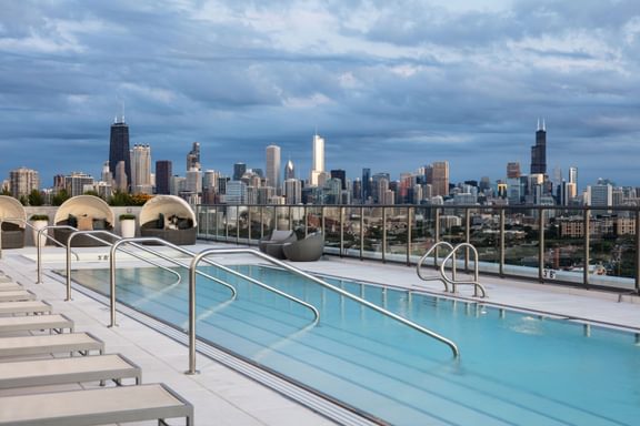 Amenity Terrace Dusk Pool