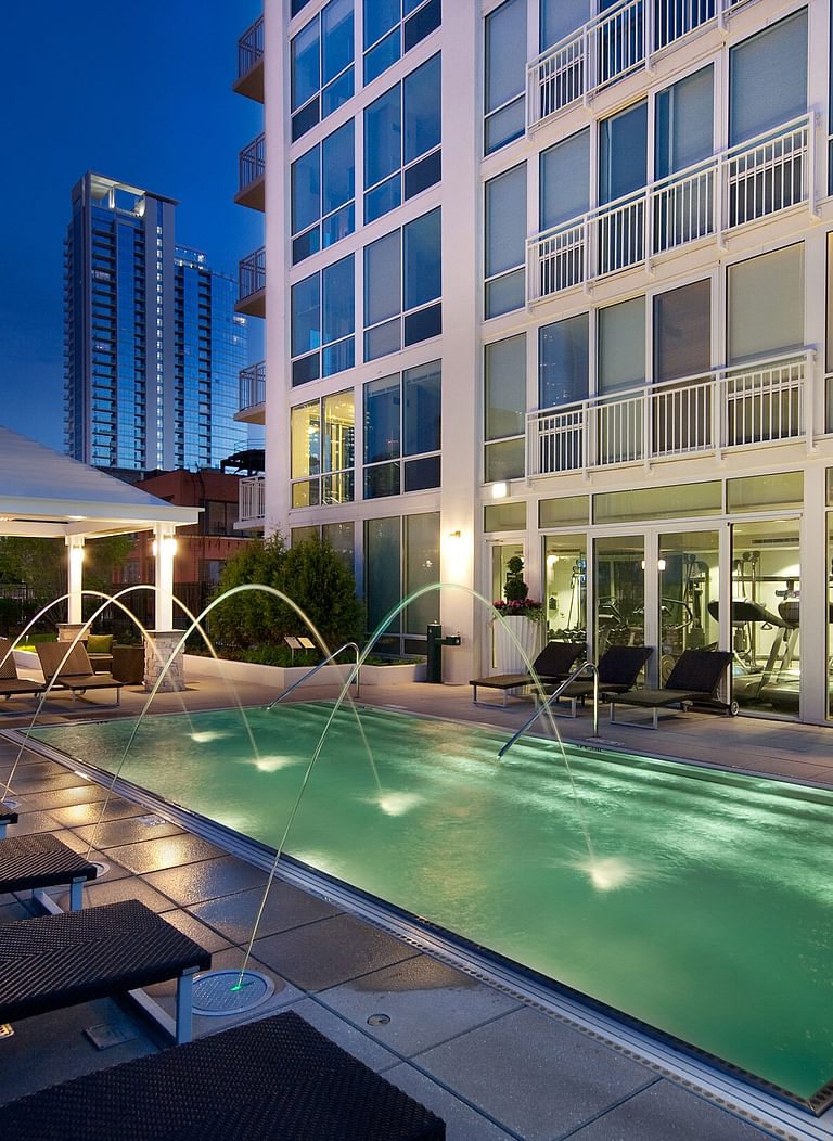 Flair Tower Pool Night 1821